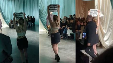 fendi fur peta|NEW VIDEO: PETA Crashes Fendi Fashion Show in .